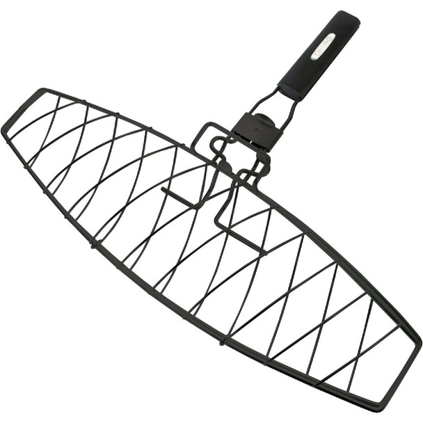 GrillPro 6.25 In. W. Steel Grill Fish Basket 21015