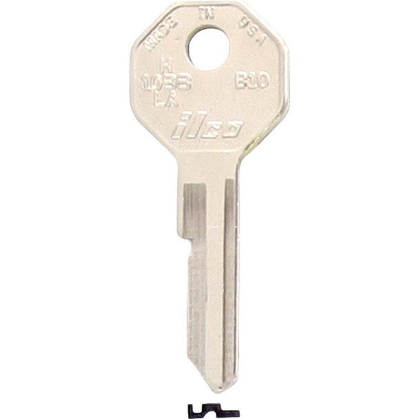 ILCO GM Nickel Plated Automotive Key, B10 / H1098LA (10-Pack) IAL2931900B