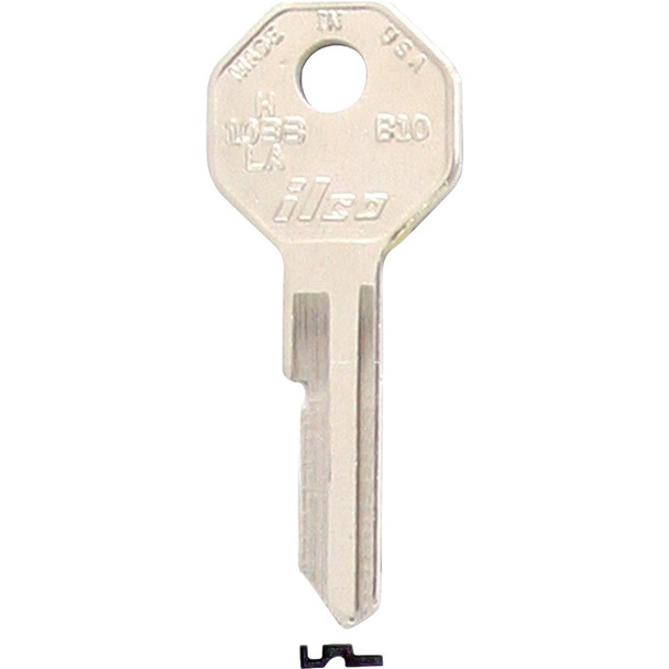 ILCO GM Nickel Plated Automotive Key, B10 / H1098LA (10-Pack) IAL2931900B