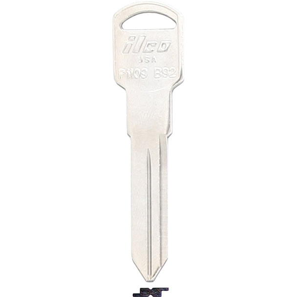 ILCO GM Nickel Plated Automotive Key, B92 / P1109 (10-Pack) IAL01646002