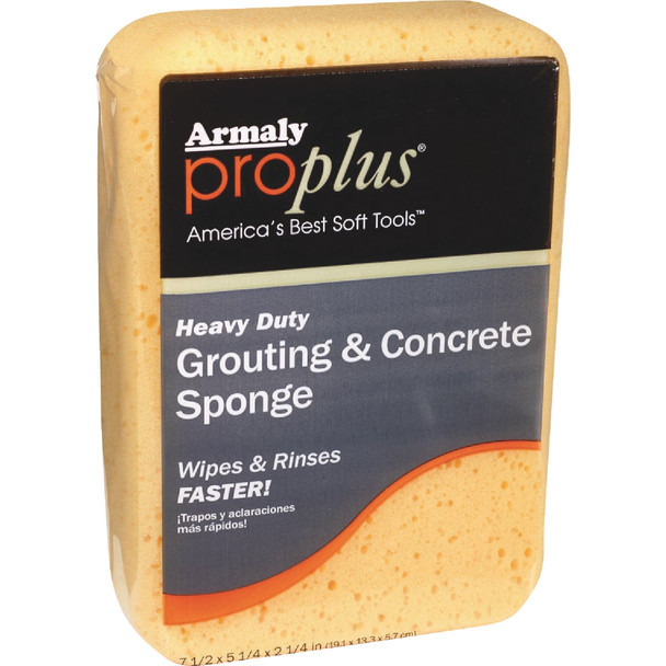 Armaly ProPlus 7-1/2 In. L Concrete & Grout Sponge 00603 Armaly ProPlus 7-1/2 In. L Concrete & Grout Sponge 00603