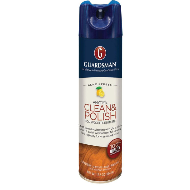Guardsman 12.5 Oz. Lemon Anytime Clean & Polish for Wood Furniture 460300