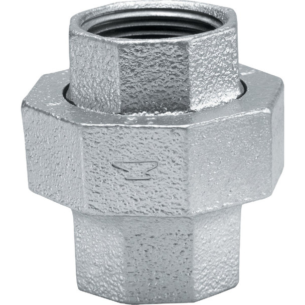 Anvil 1 In. x 1 In. FPT Malleable Iron Galvanized Union 8700163507