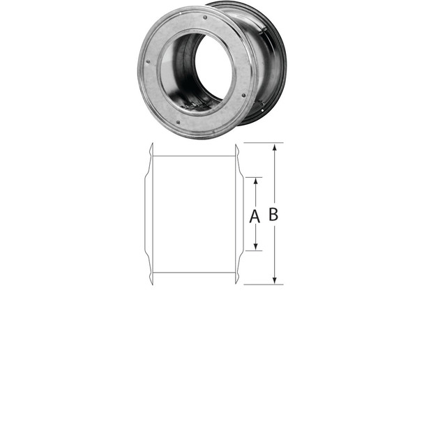 SELKIRK RV 3 In. x 3-5/8 In. Gas Pipe Wall Thimble 187703