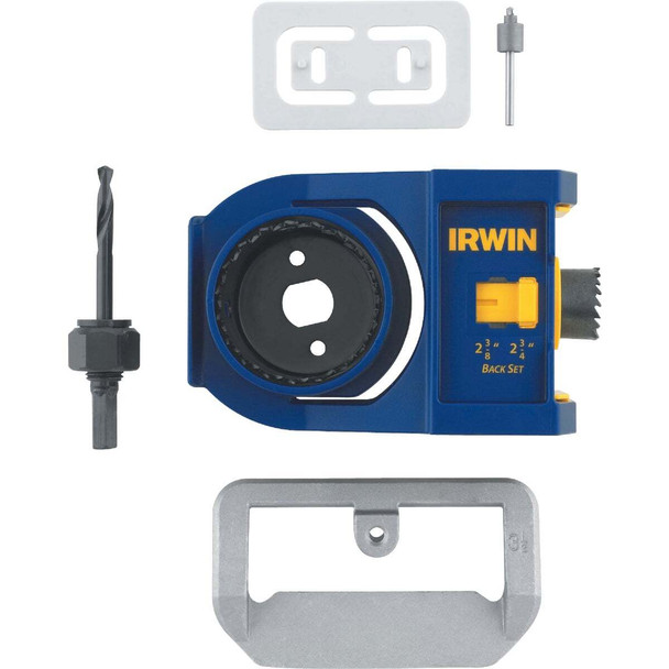 Irwin Carbon Steel Door Lock Installation Kit for Wood Doors 3111001