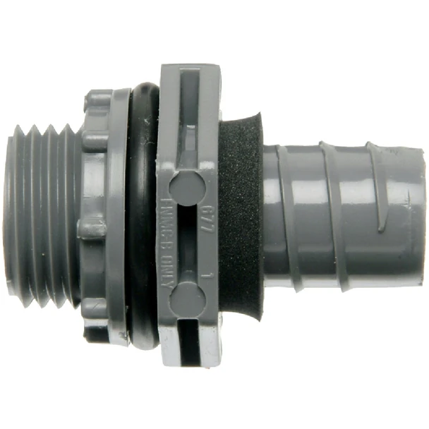 Carlon 1/2 In. Straight Non-Metallic Liquid Tight Fitting LN43DACTN