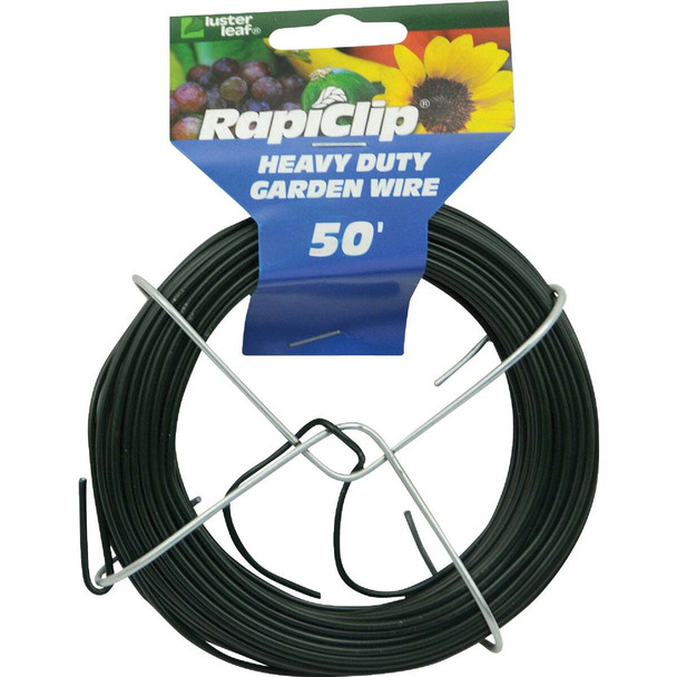 Rapiclip 50 Ft. Green Vinyl-Coated Heavy-Duty Garden Wire 834