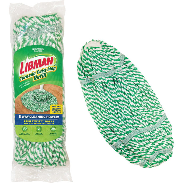 Libman Tornado 6.6 In. Cotton Mop Refill 2031
