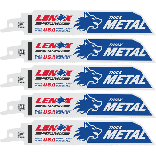Lenox 5pk 6"14t Mdm Recp Blade 201726114R