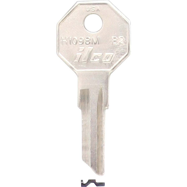 ILCO Briggs B2 Nickel Plated Lawn Mower Key, H1098M (10-Pack) IAL2931802B