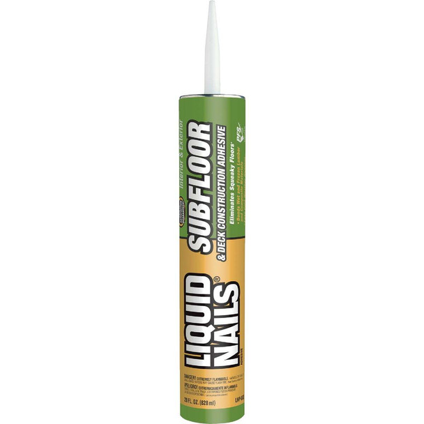 LIQUID NAILS 28 Oz. Subfloor & Deck Construction Adhesive LNP602 Pack of 12