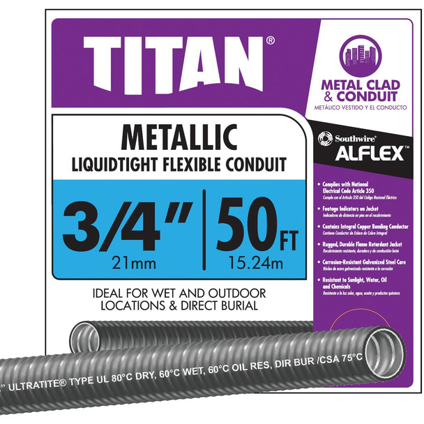 Southwire 3/4 In. x 50 Ft. Flexible Flexible Metal Conduit 55082722
