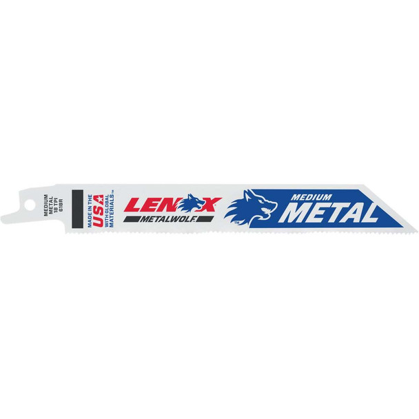 Lenox METALWOLF WAVE EDGE 6 In. 18 TPI Medium Metal Reciprocating Saw Blade