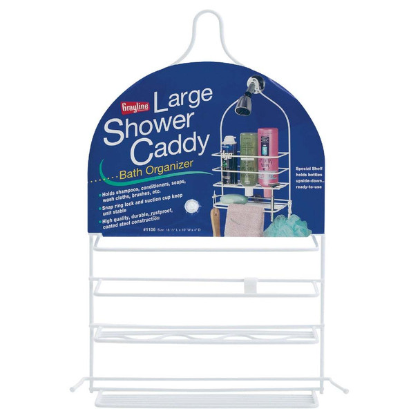 Grayline 10 In. x 16-1/2 In. x 4 In. Large Shower Caddy 41106