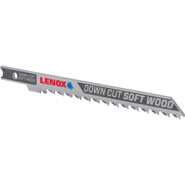Lenox 4 In. x 10 TPI U-Shank HCS Jig Saw Blade for Downcut Soft Wood (3-Pack)