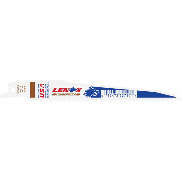 Lenox Blk 6" 6t Recip Blade 22750OSB656R Pack of 50
