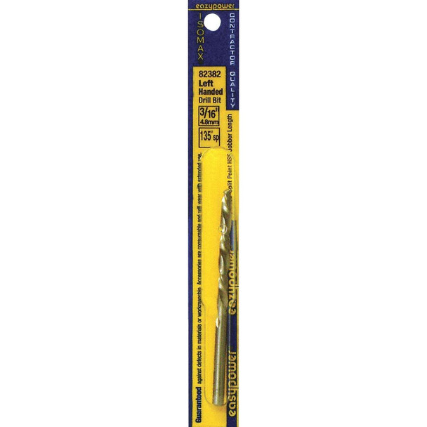 Eazypower 3/16 In. High Speed Steel 135 deg Left Hand Drill Bit 82382