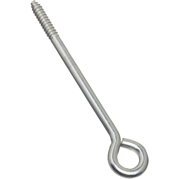 National Hardware 3/8 In. x 8 In. Zinc Lag Screw Eye N220-715 Pack of 10