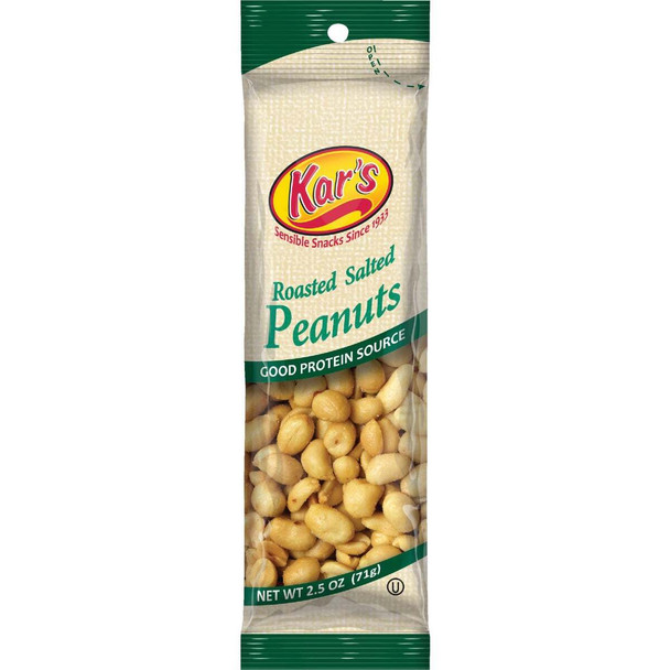Kar's 2.5 Oz. Salted Peanuts 113901 Pack of 12