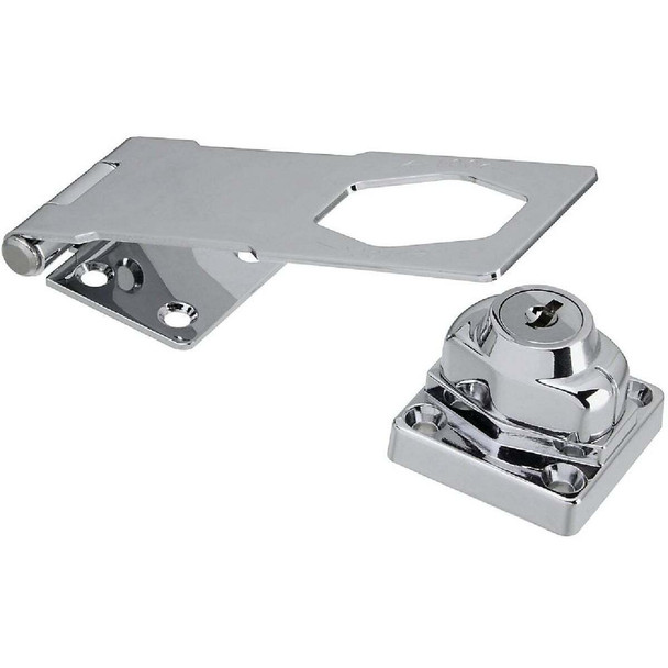 National Hardware 4-1/2 In. Keyed Different Hasp Lock N183-780