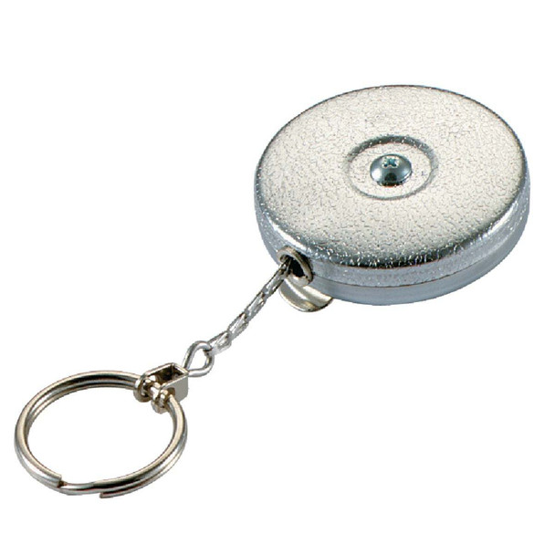 Lucky Line Key Bak Clip-On 24 In. Chrome Retractable Key Chain 43501