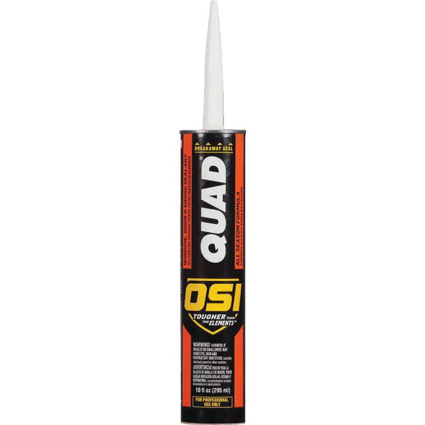 OSI QUAD 10 Oz. Window, Door & Siding Polymer Sealant, Bronze 1637196