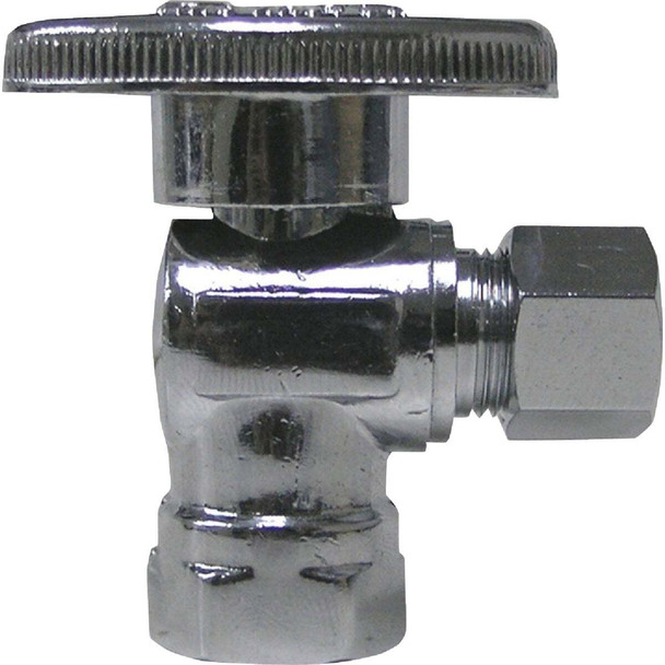 ProLine 1/2 In. FIP x 3/8 In. OD Quarter Turn Angle Stop 190-232HC