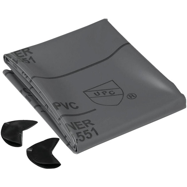 Oatey 5 Ft. x 6 Ft. 40 mil Gray Pre-Cut Shower Pan Liner Kit 41620 Oatey 5 Ft. x 6 Ft. 40 mil Gray Pre-Cut Shower Pan Liner Kit 41620