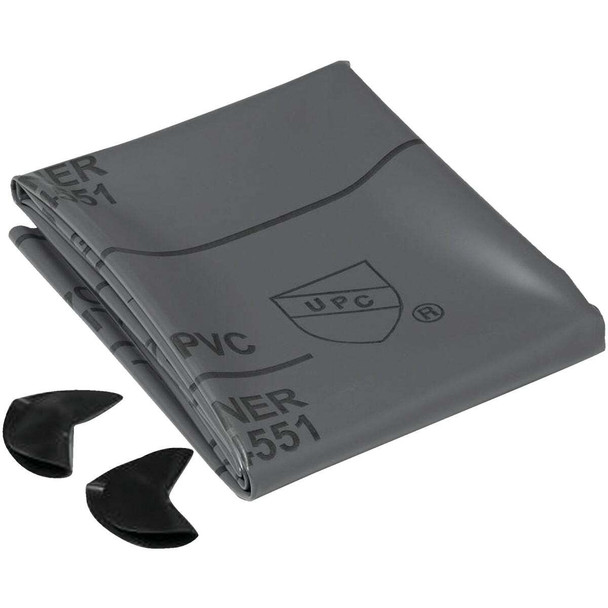 Oatey 5 Ft. x 6 Ft. 40 mil Gray Pre-Cut Shower Pan Liner Kit 41620