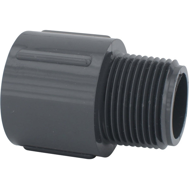 Charlotte Pipe 1 In. Schedule 80 Male PVC Adapter PVC 08109  1000HA