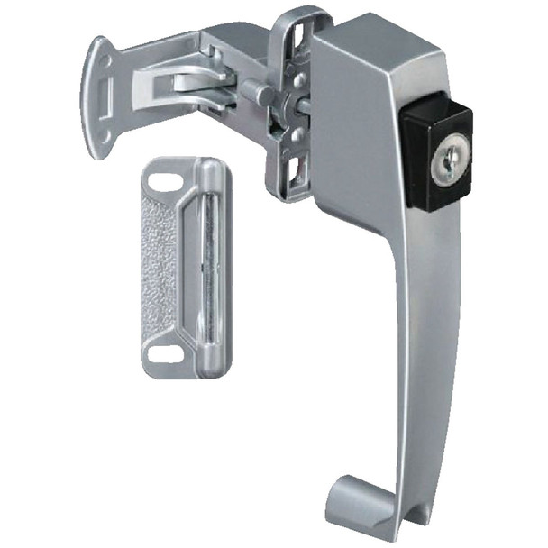 National Hardware Silver Keyed Push Button Latch N178-384