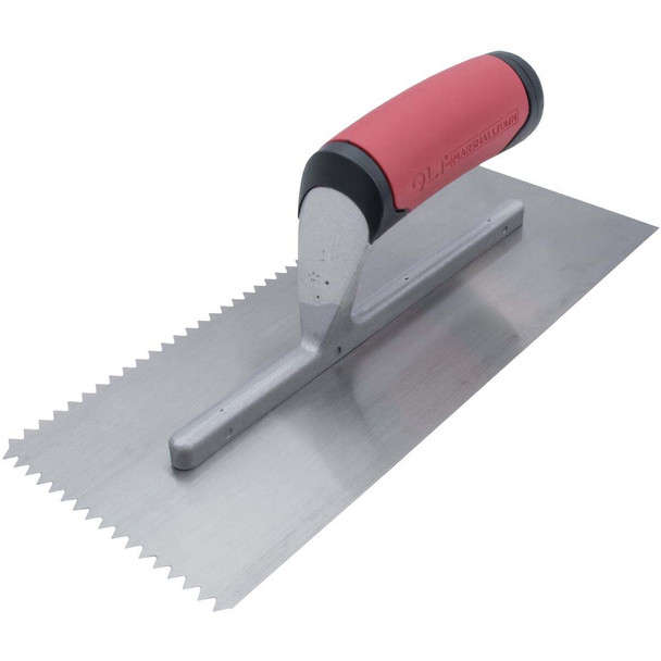Marshalltown QLT 1/4 In. V-Notched Trowel with Soft Grip 15676