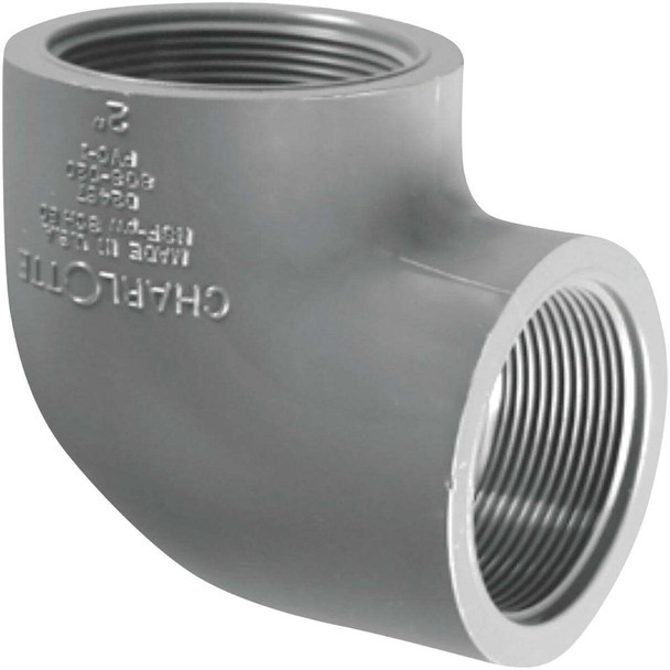 Charlotte Pipe 1-1/2fxf 90d Sch80 Elbow PVC 08302  1800HA