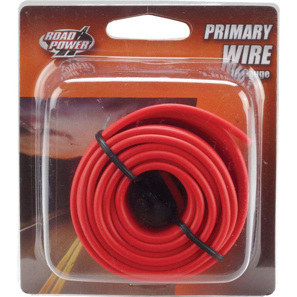 ROAD POWER 24 Ft. 16 Ga. PVC-Coated Primary Wire, Red 55668033