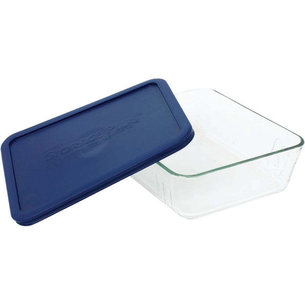 Pyrex Simply Store 11-Cup Rectangle Glass Storage Container with Lid 6017400