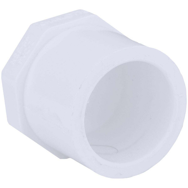 Charlotte Pipe Schedule 40 3/4 in. Spigot PVC Spigot Plug PVC 02118  1000HA