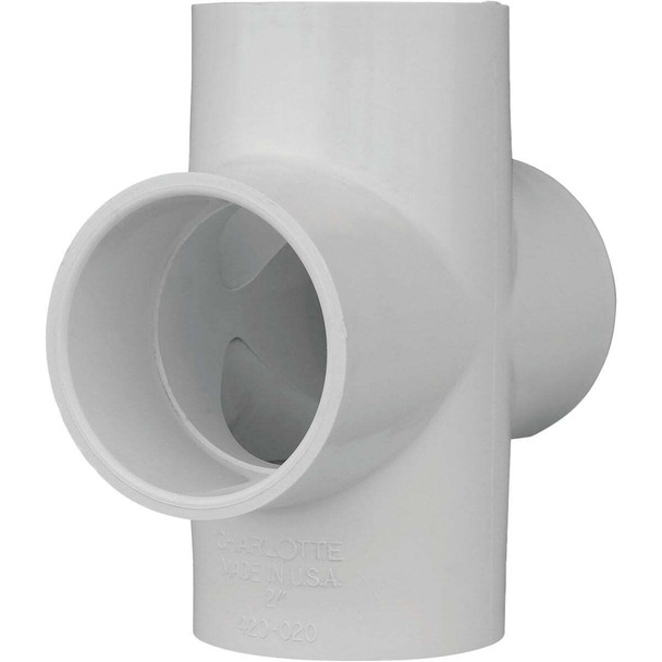 Charlotte Pipe Schedule 40 2 in. PVC Pipe Cross PVC 02410  1400HA