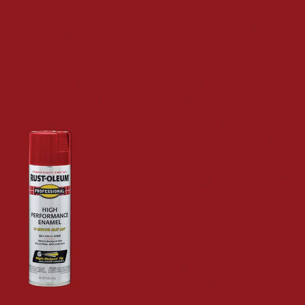 Rust-Oleum Professional 15 Oz. Gloss Industrial Enamel Spray Paint, Safety Red