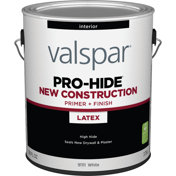 Valspar Pro-Hide Interior New Construction Primer, White, 1 Gal. 028.0091111.007