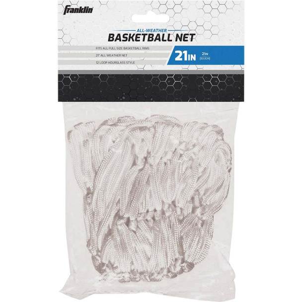 Franklin Hourglass White All Weather Basketball Net 1640