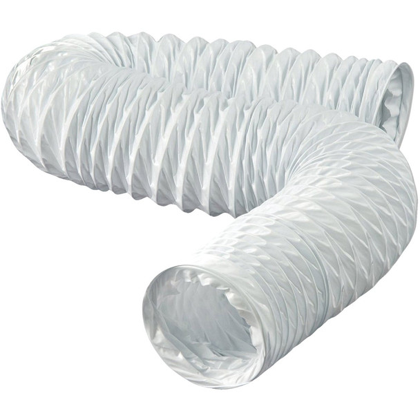 Dundas Jafine 3 In. Dia x 8 Ft. L White Vinyl Flexible Ducting FD38EZW