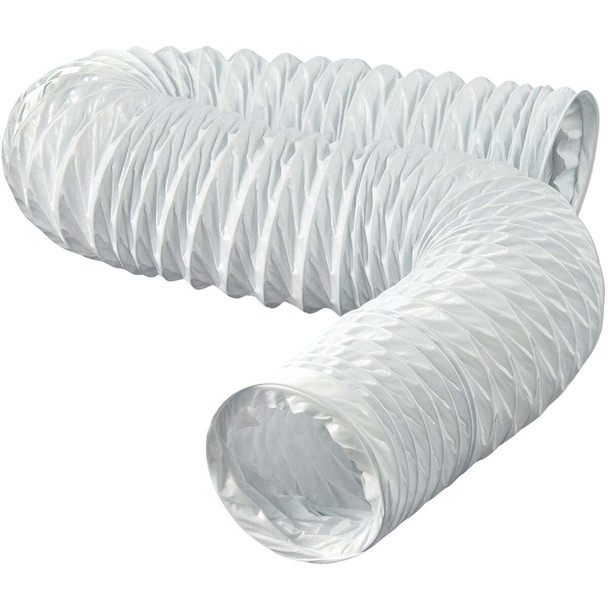 Dundas Jafine 3 In. Dia x 8 Ft. L White Vinyl Flexible Ducting FD38EZW