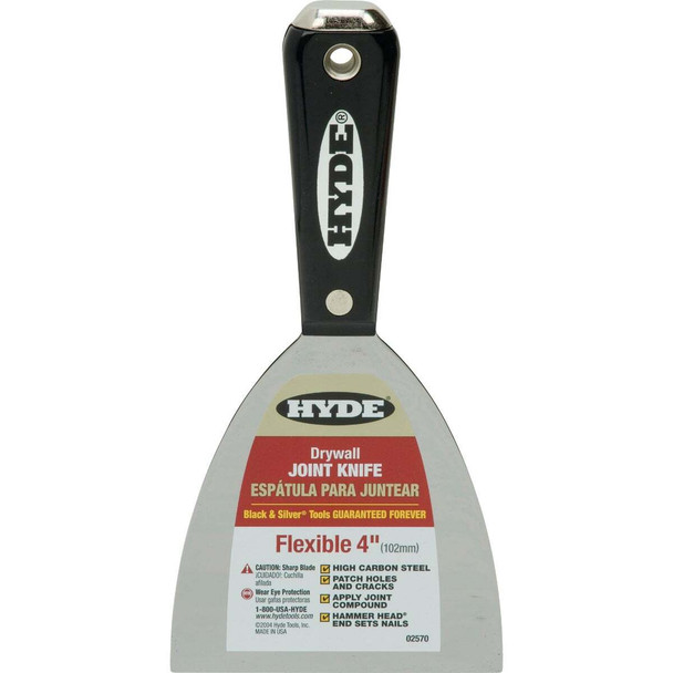 Hyde Black & Silver 4 In. High-Carbon Steel Joint Knife 02570