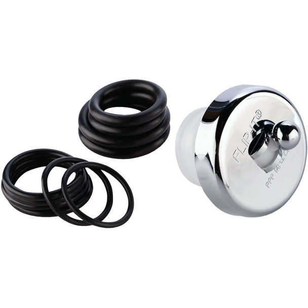 PPP Flip-it Fit All Bathtub Drain Stopper with Chrome Finish 10-100