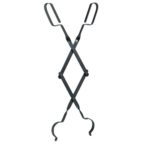 Home Impressions Rigid Steel 28 In. Black Fireplace Tongs FB-1002