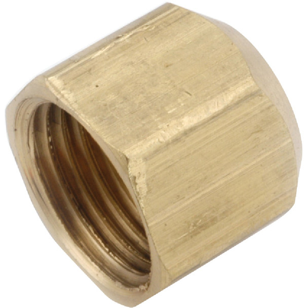 Anderson Metals 1/4 In. Brass Flare Cap 754040-04 Pack of 10