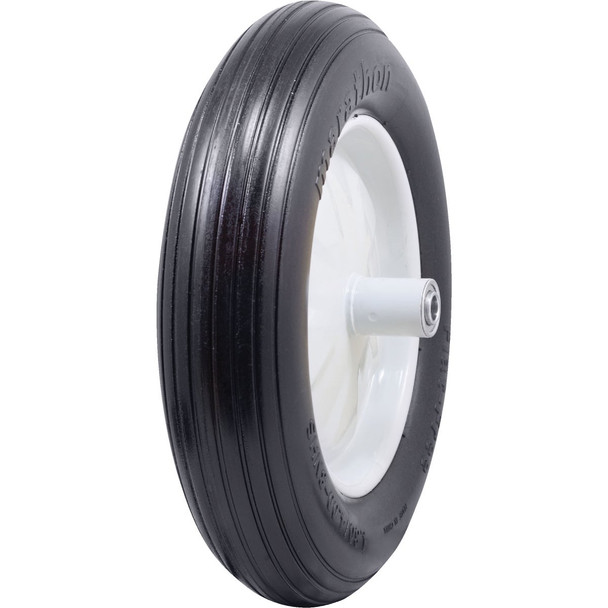 Marathon 16 x 480/400-8 In. Flat Free Wheelbarrow Wheel 00001