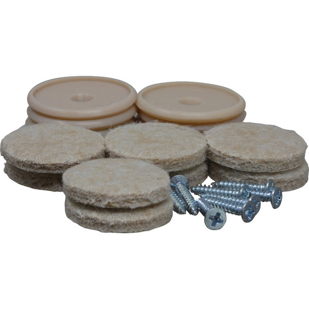 Do it 1 In. Beige Self Adhesive Felt Pads (8-Pack) 239291
