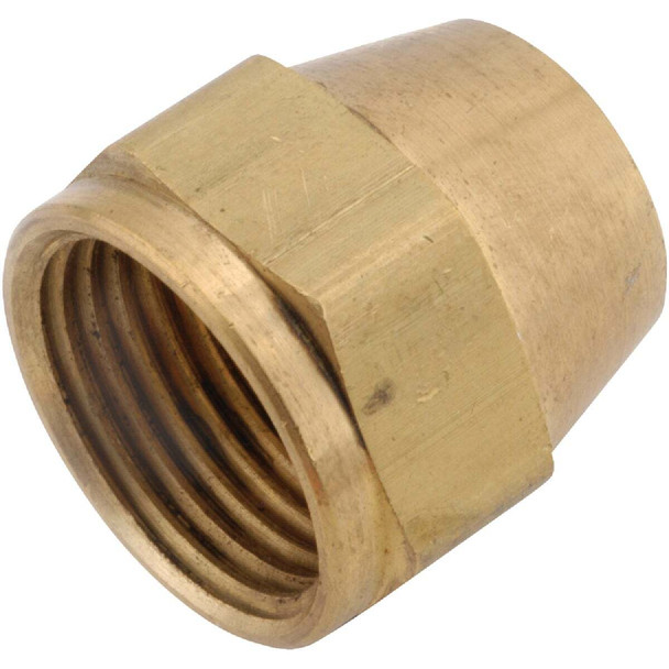 Anderson Metals 5/8 In. Brass Flare Short Nut 754014-10 Pack of 5