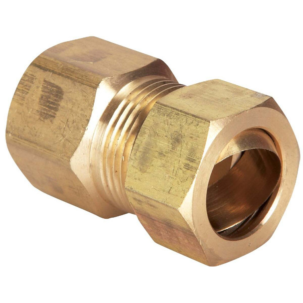 Do it 5/8 In. x 1/2 In. Brass Union Compression Adapter 458310